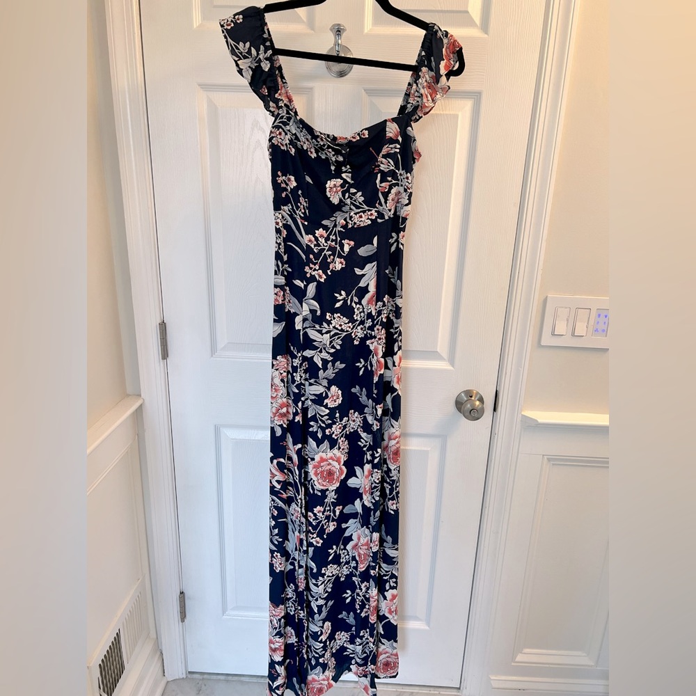 Flynn Skye Bardot maxi dress with slit - Picture 5 of 9